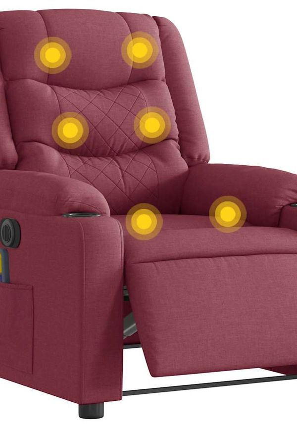 Ikonisk reclinerfåtölj i rött från vidaXL.