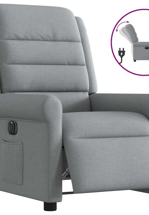 Riktigt trendig fåtölj i grått från vidaXL.