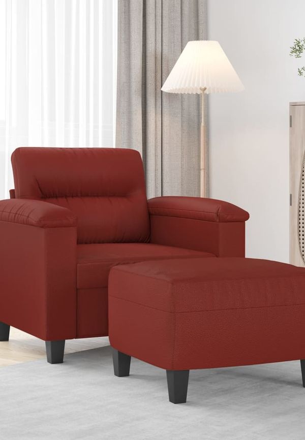 Supersnygg fåtölj i rött från vidaXL.