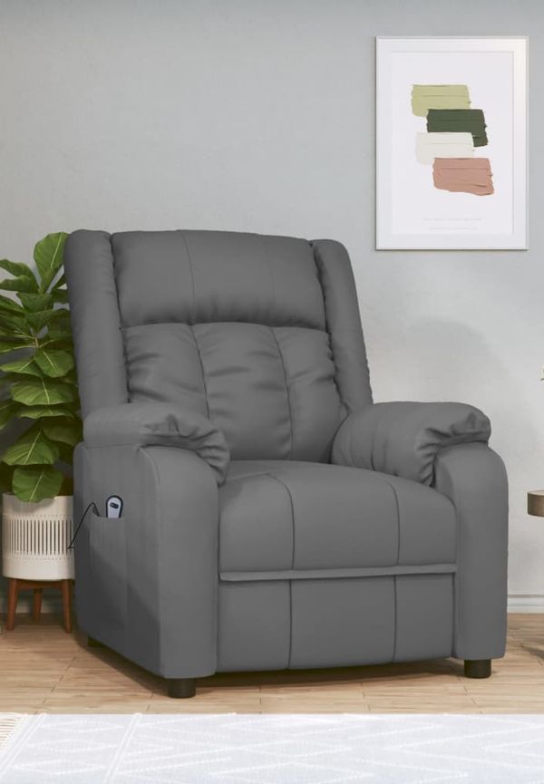 Klassisk fåtölj i läder från vidaXL.