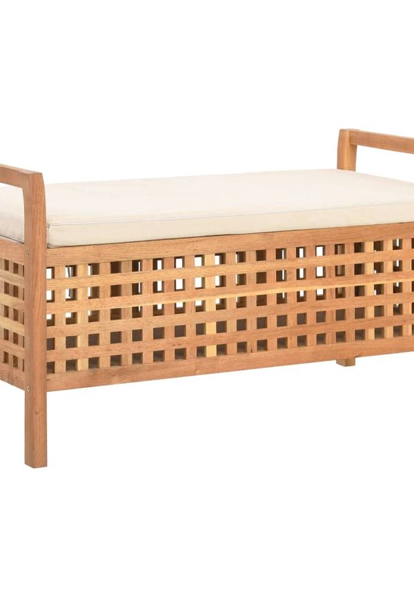 Brun vidaXL-hallbänk i elegant modell.
