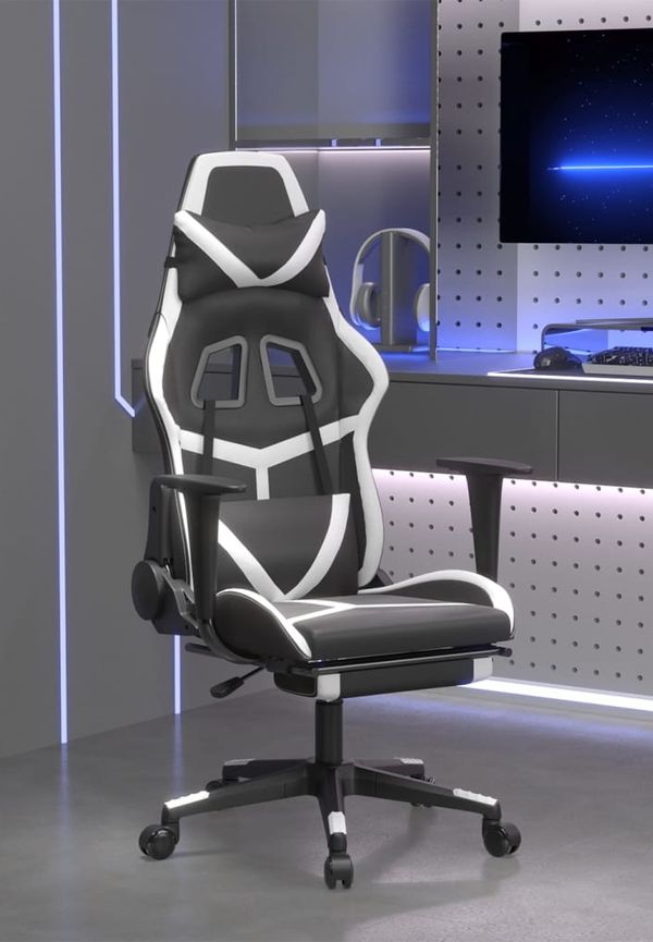 Fin gamingstol i bomull från vidaXL.