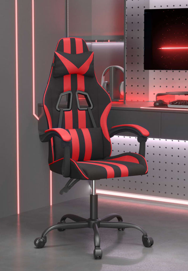 Superfin svart gamingstol i bomull från vidaXL.