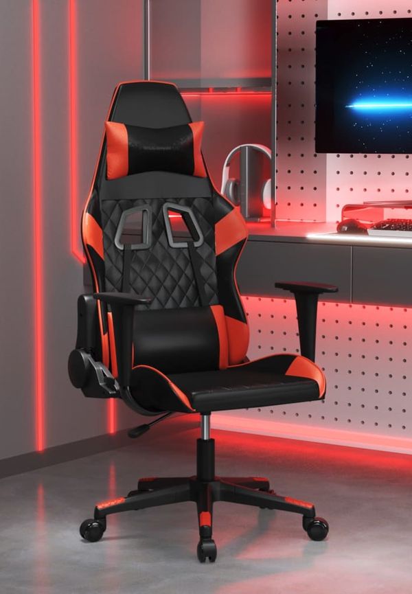 Riktigt fin vidaxl spelstol i svart färg gjord i bomull.