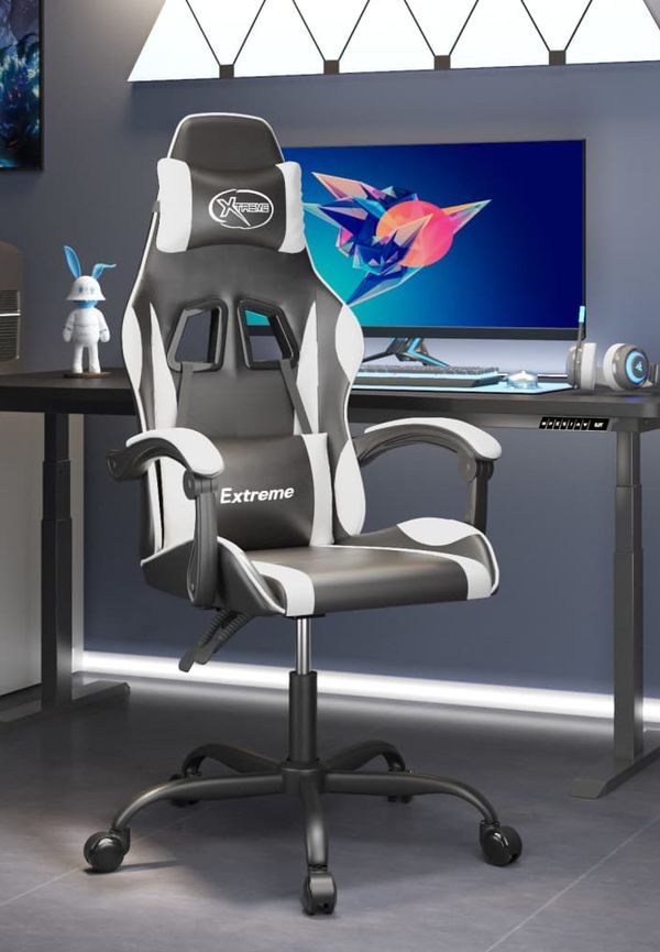 Stilren spelstol i bomull från vidaXL.