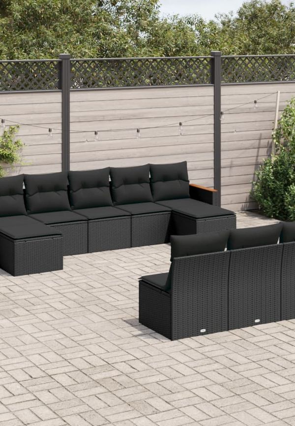 Supersnygg soffgrupp i svart från vidaXL.