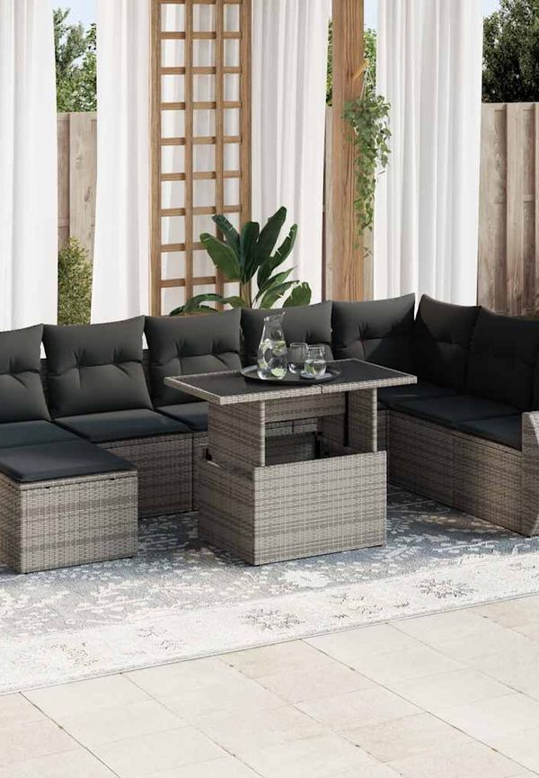 Riktigt fin matbord i grått från vidaXL.