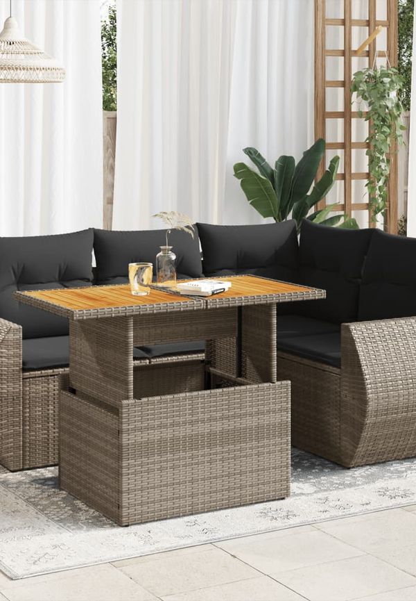 Grå VidaXL trädgårdsbord som passar perfekt till hösten 2025!