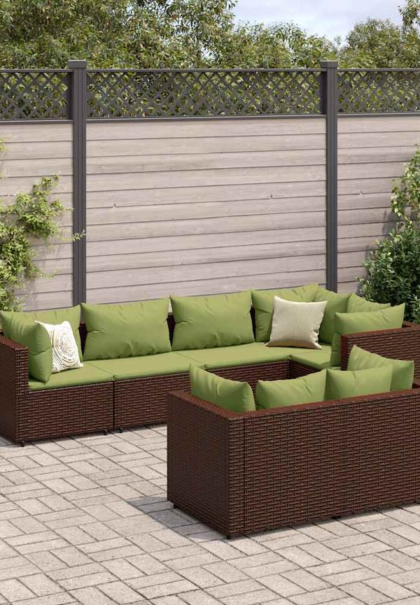 Brun VidaXL loungegrupp som passar perfekt till hösten 2025!