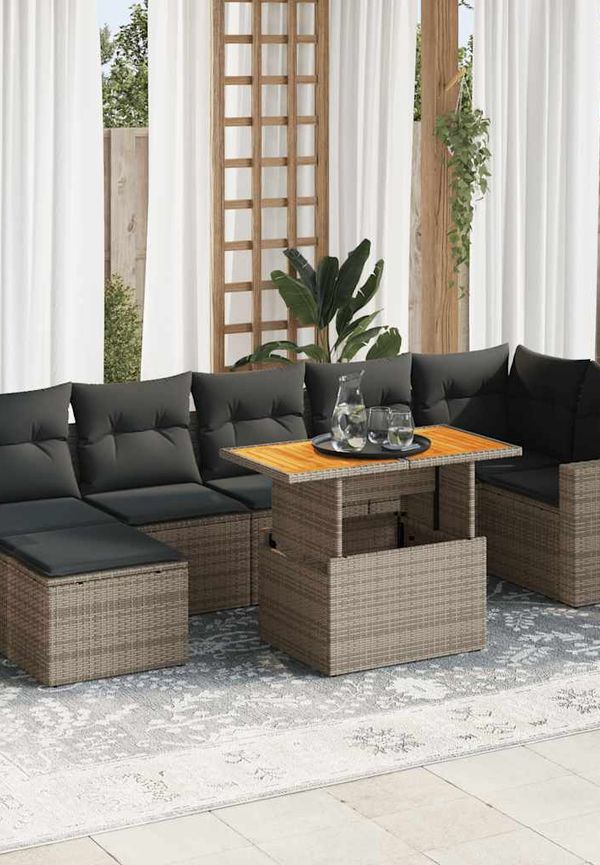 Grå VidaXL trädgårdsbord som passar perfekt till hösten 2025!