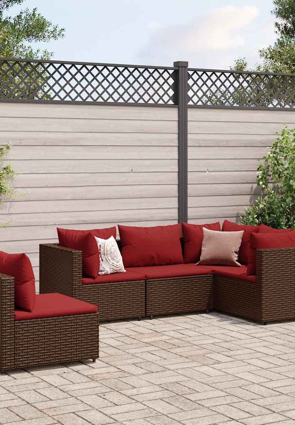 Brun VidaXL loungegrupp som passar perfekt till hösten 2025!