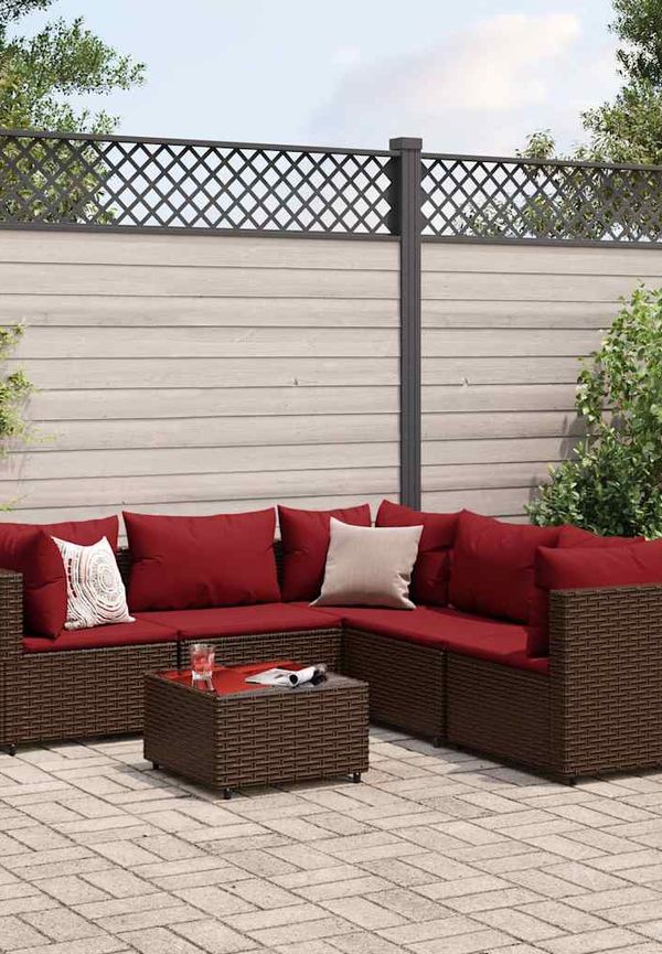 Modern brun loungegrupp 2025 från vidaXL.