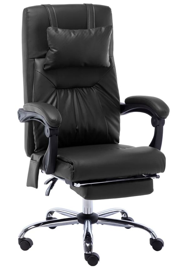 Stilriktig vilstol i svart färg gjord i bomull.