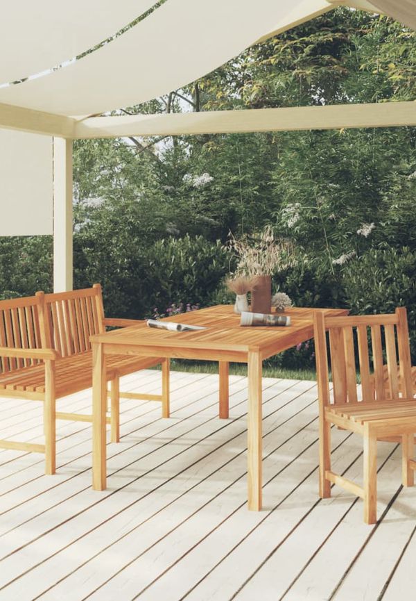 Fin brun teakbord 2025 från vidaXL.