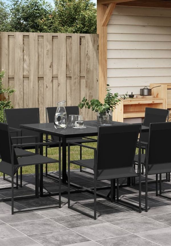 Svart vidaXL-trädgårdsbord i otroligt fin modell.