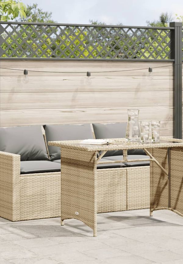 Beige vidaXL-möbel i stilren modell.