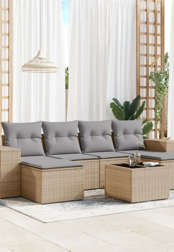 Jättesnygg beige soffgrupp 2025 från vidaXL.