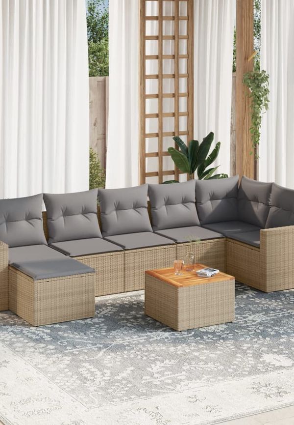 Riktigt fin trädgårdsbord i beiget från vidaXL.