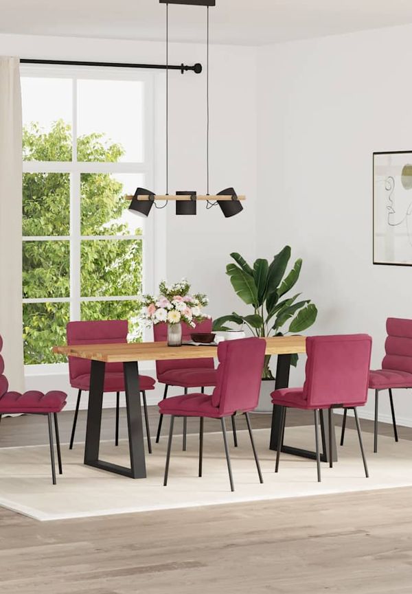 Röd vidaXL-stol i fantastiskt snygg modell.