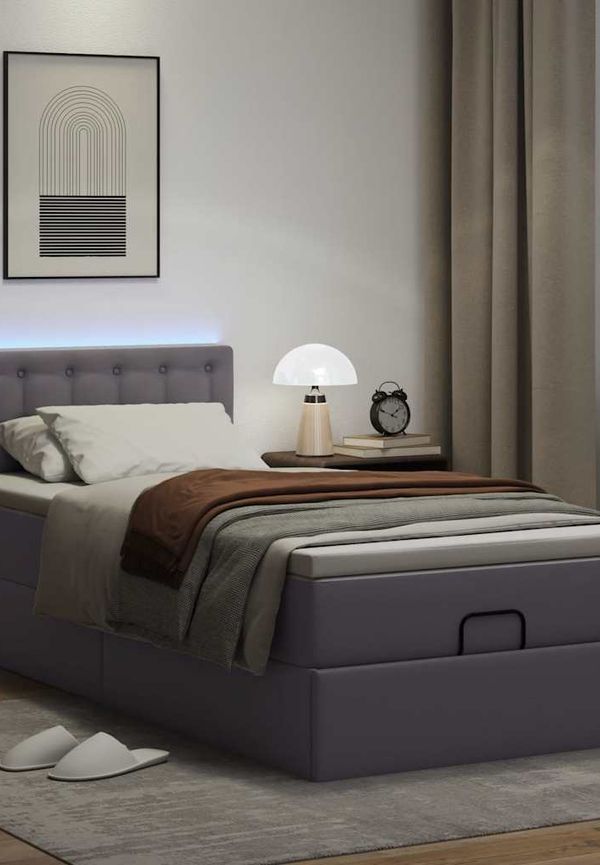 Söt lädersäng 2025 från vidaXL.