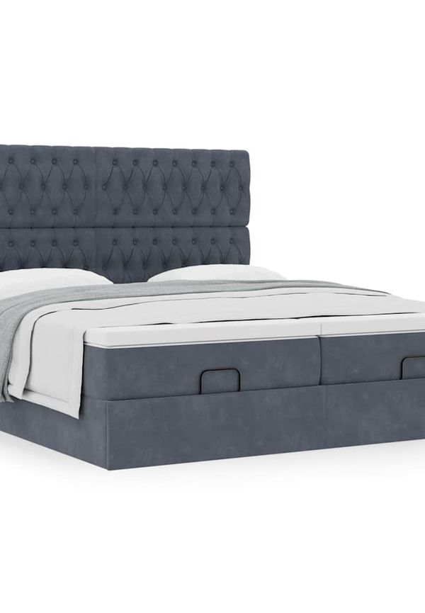 Skön grå enkelsäng 2025 från vidaXL.