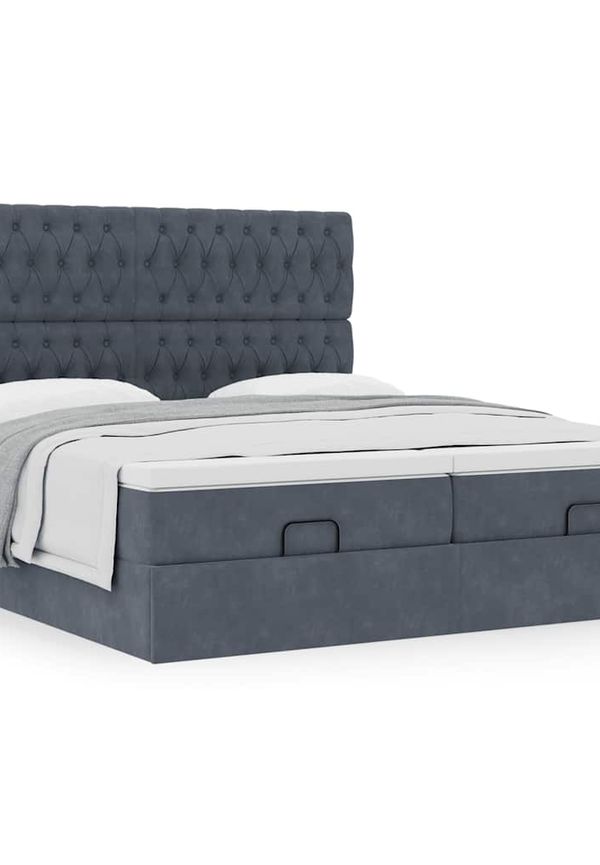 Riktigt fin grå säng 2025 från vidaXL.