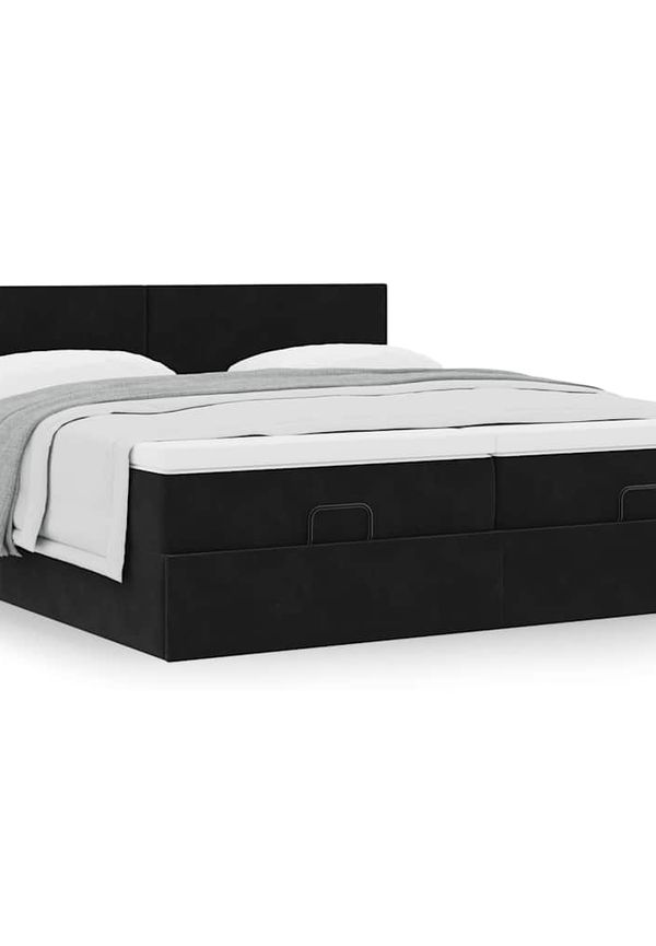 Jättefin svart enkelsäng 2025 från vidaXL.
