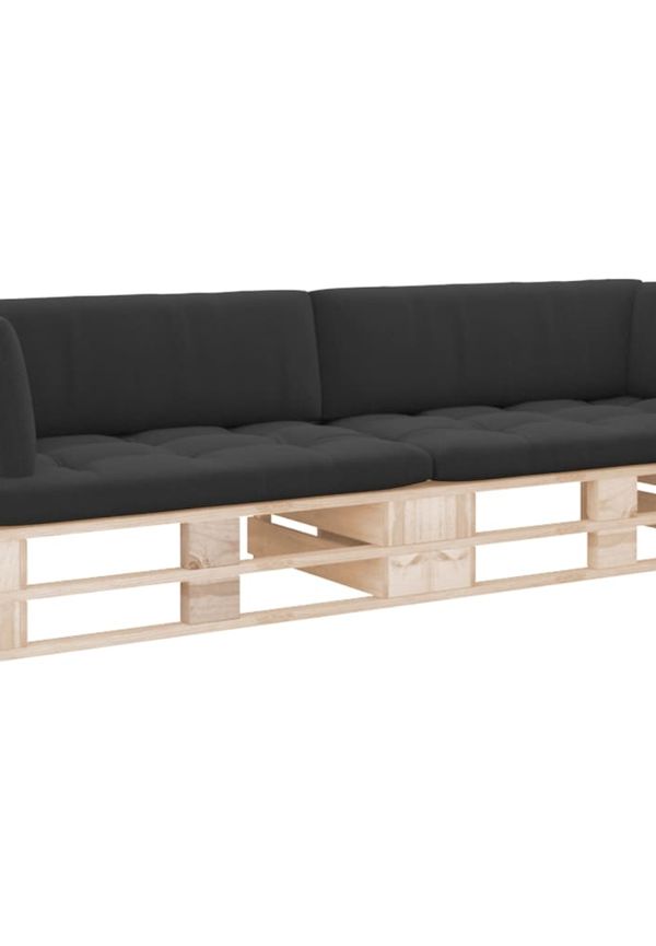 Jättefin utemöbel i svart från vidaXL.