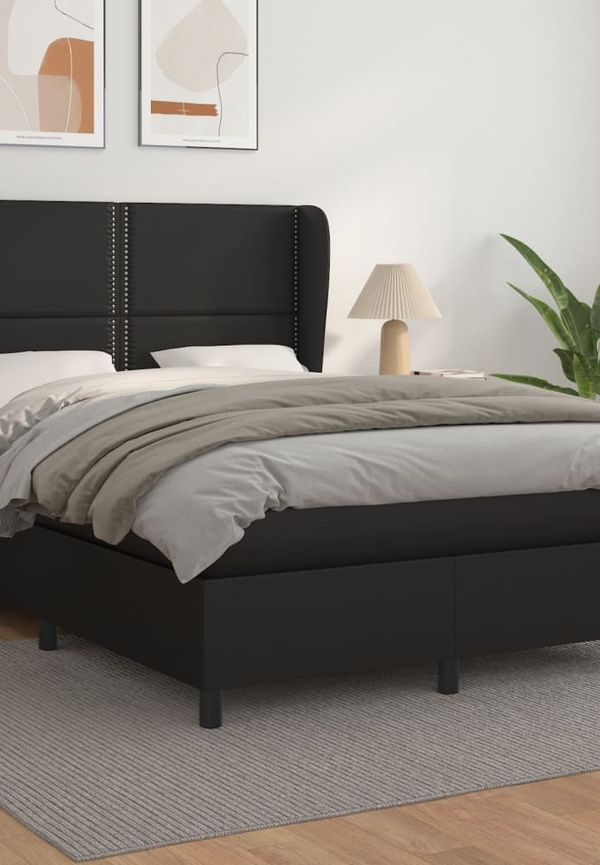 Klassisk vidaxl säng i svart färg gjord i bomull.