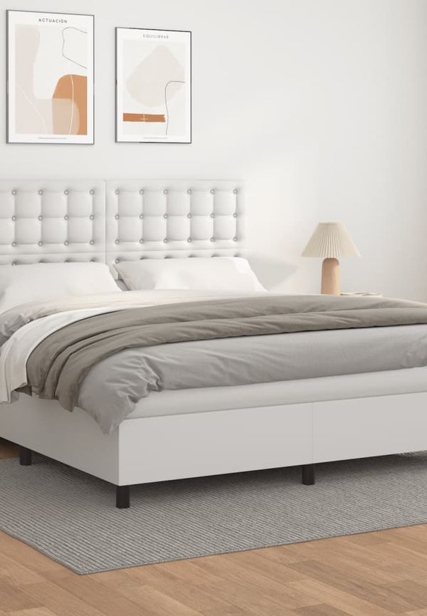 Fantastiskt fin säng i vitt från vidaXL.