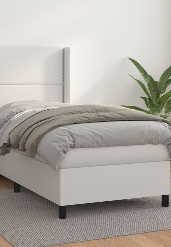 Vit vidaXL-bomullssäng i stilren modell.