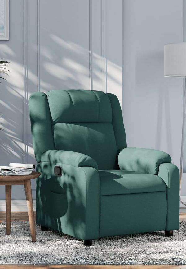 Grön vidaXL-reclinerfåtölj i riktigt fin modell.