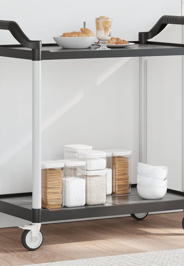 Svart vidaXL-drinkvagn i superfin modell.