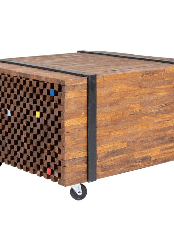 Elegant sidobord i teak från vidaXL.