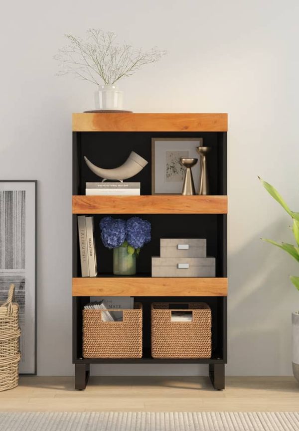 Fantastiskt fin vidaxl bord i brun färg gjord i järn.