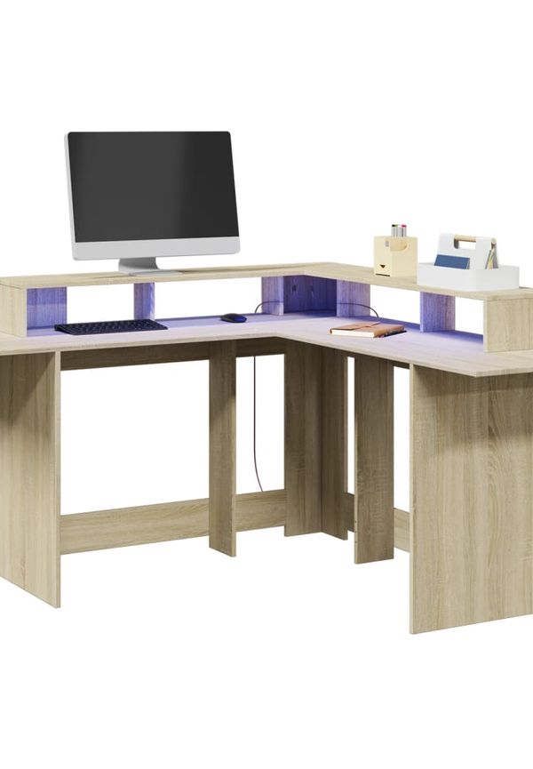 Mysig ekbord i brunt från vidaXL.