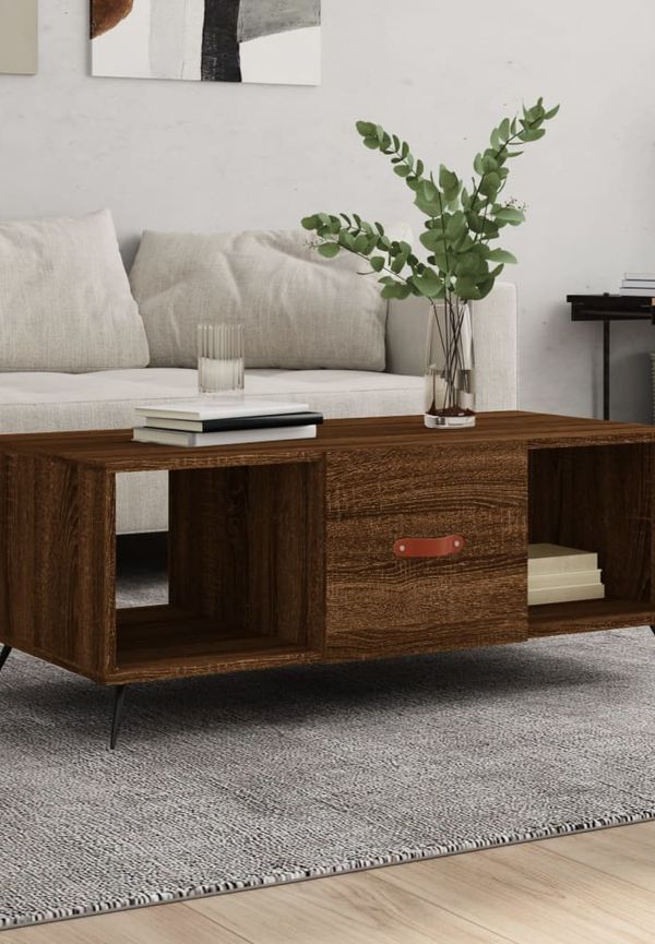 Brun vidaXL-soffbord i fantastiskt snygg modell.