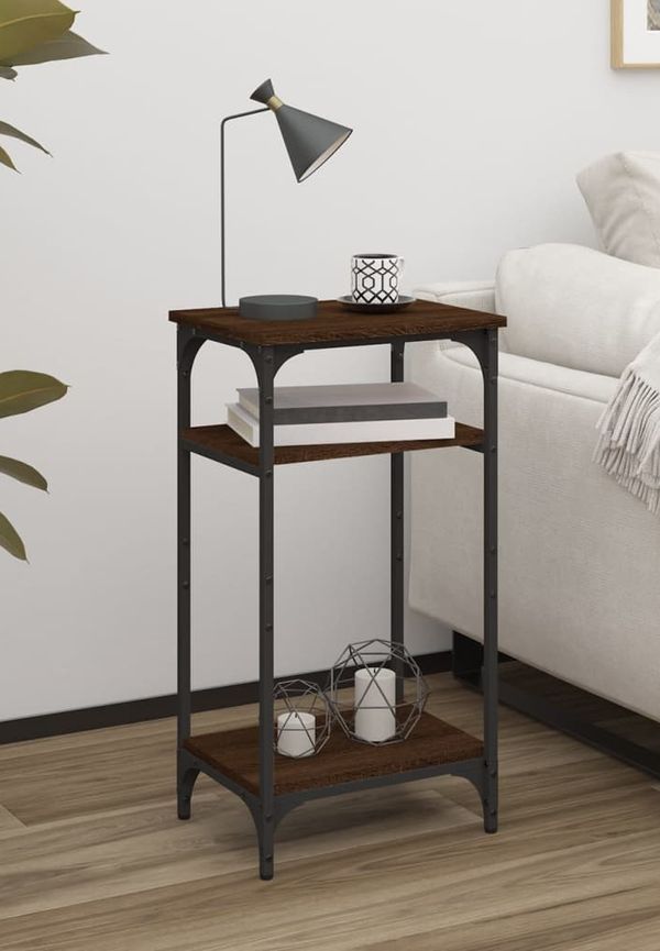 Elegant brun bord i ek från vidaXL.