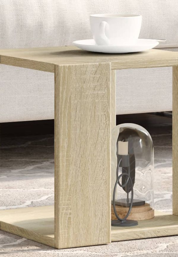 Brun vidaXL-ekbord i otroligt snygg modell.