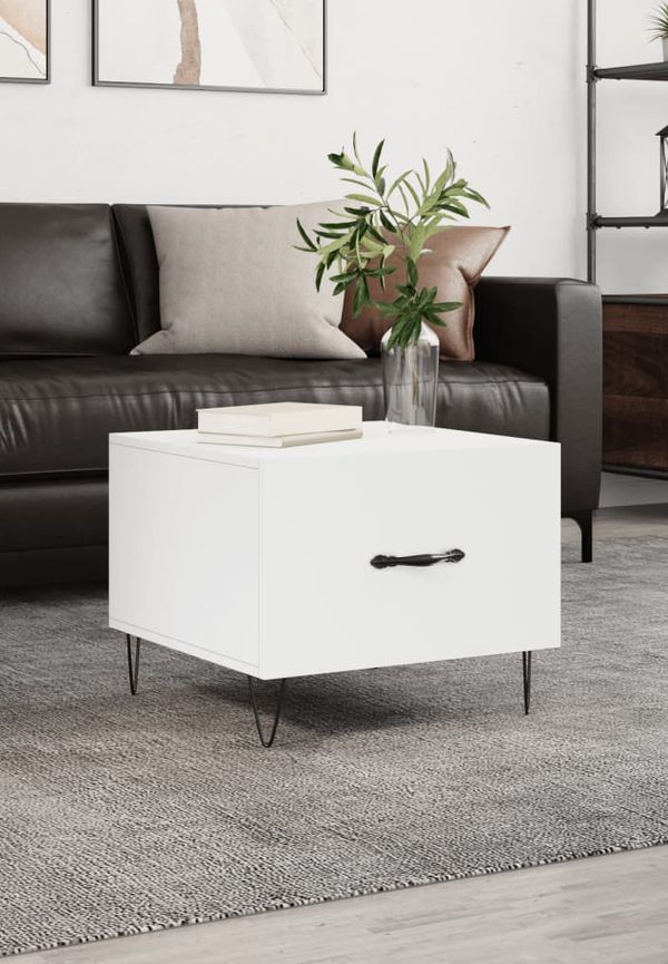 Vit vidaXL-bord i vacker modell.