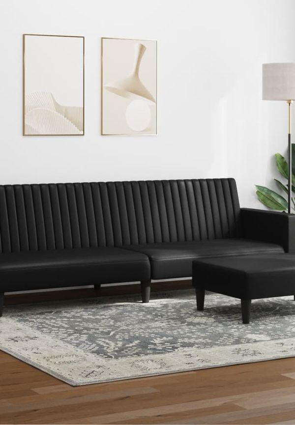 Skön soffa i svart från vidaXL.
