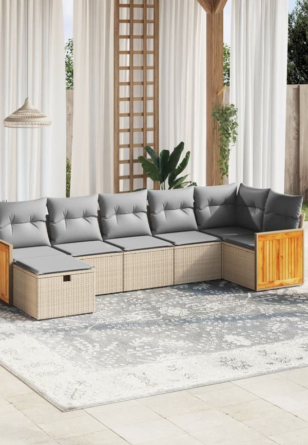 Fin ram i beiget från vidaXL.