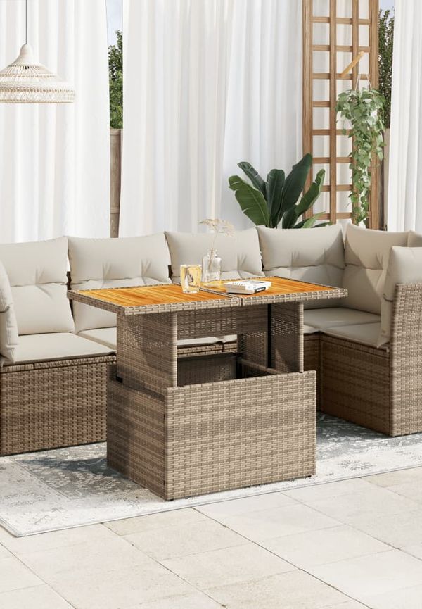 Beige matbord som passar perfekt till sommaren 2025!