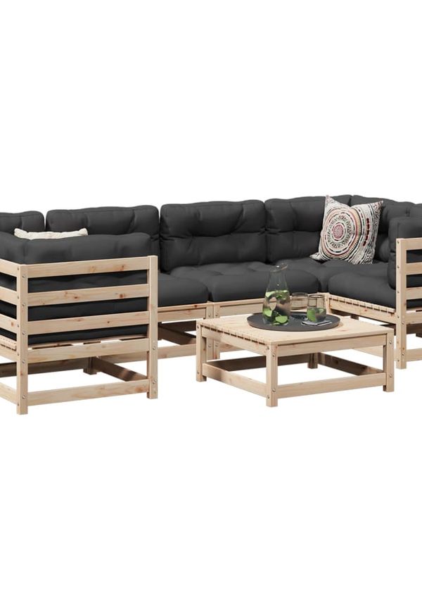 Skön möbelgrupp i bomull från vidaXL.