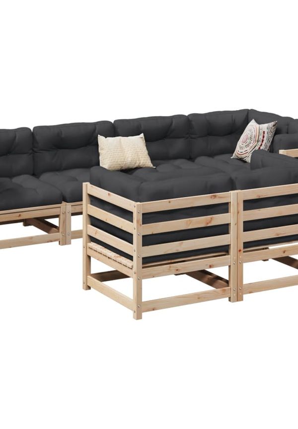 Brun vidaXL-soffgrupp i mysig modell.