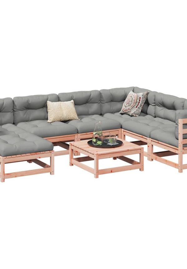 Elegant soffgrupp i brunt från vidaXL.