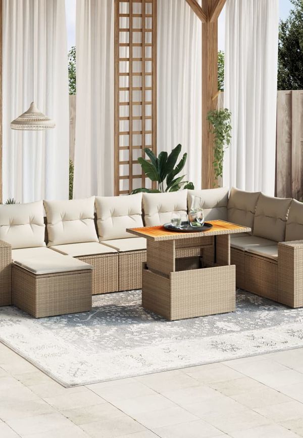 Fantastiskt snygg beige matbord 2025 från vidaXL.