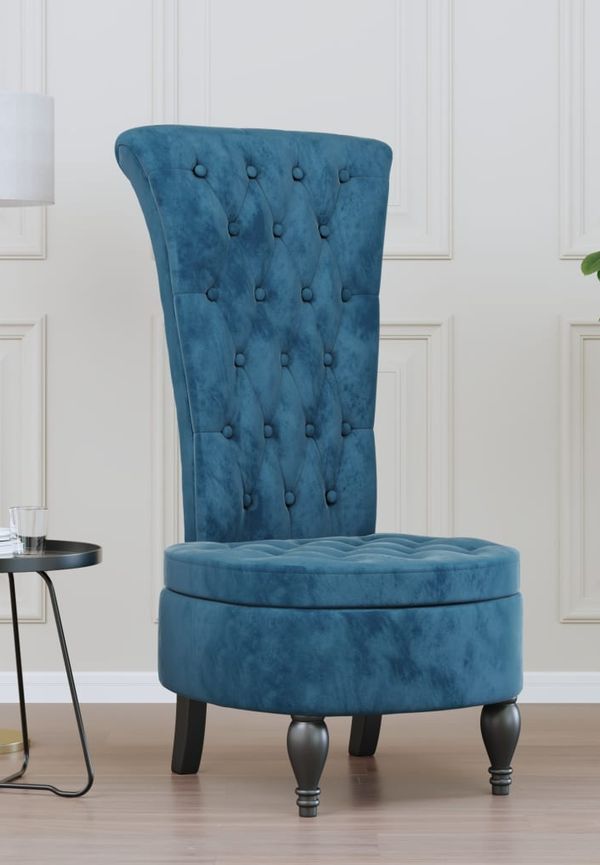 Ikonisk bomullsstol i blått från vidaXL.