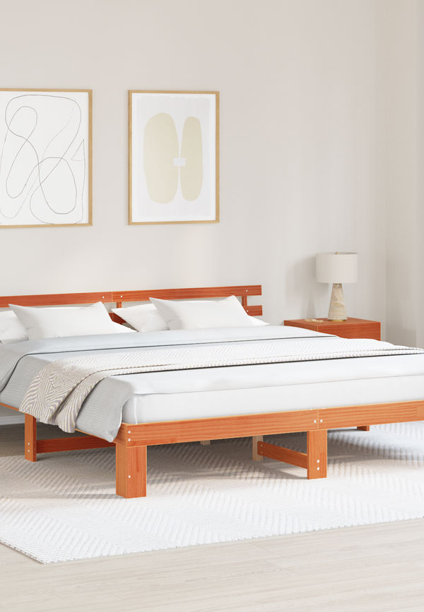 Trendig ramar i brunt från vidaXL.