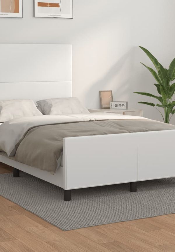 Stilriktig vit bomullssäng 2025 från vidaXL.